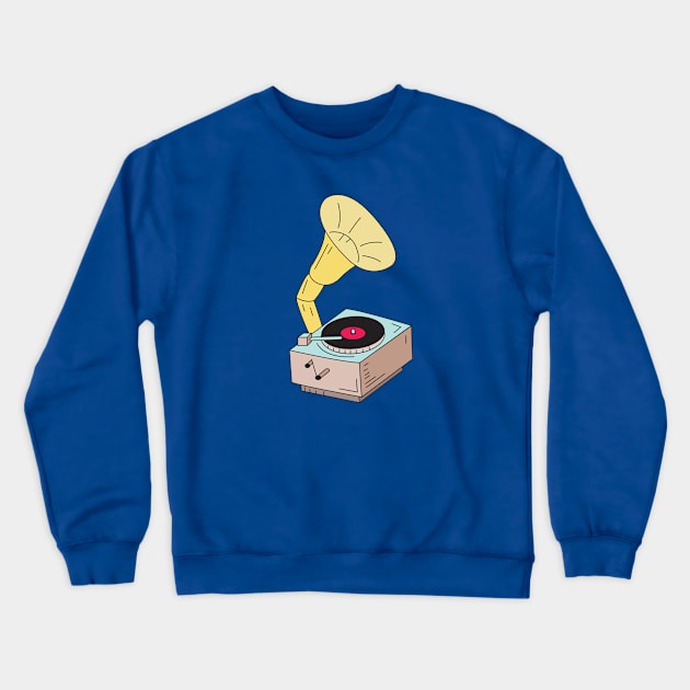 Gramophone Crewneck Sweatshirt by now83